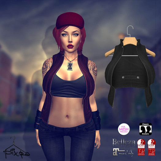 Pixra Bandist Vest Grey