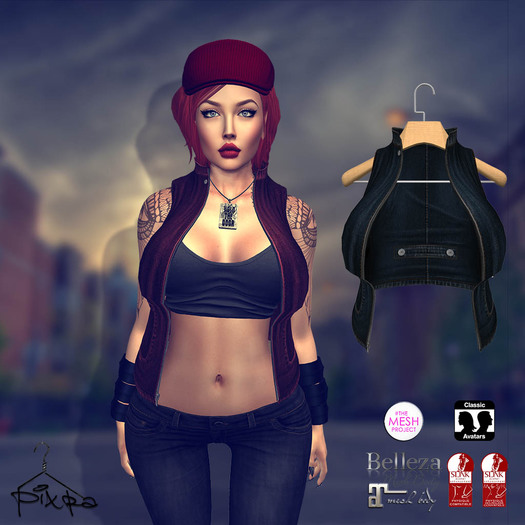 Pixra Bandist Vest Navy