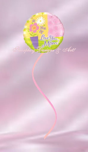 'Love You Mom' Mother's Day Balloon - *Transfer Only*