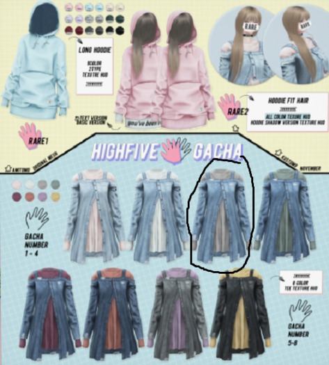 AMITOMO / Highfive GACHA / M /  3