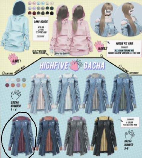 AMITOMO / Highfive GACHA / M /  5