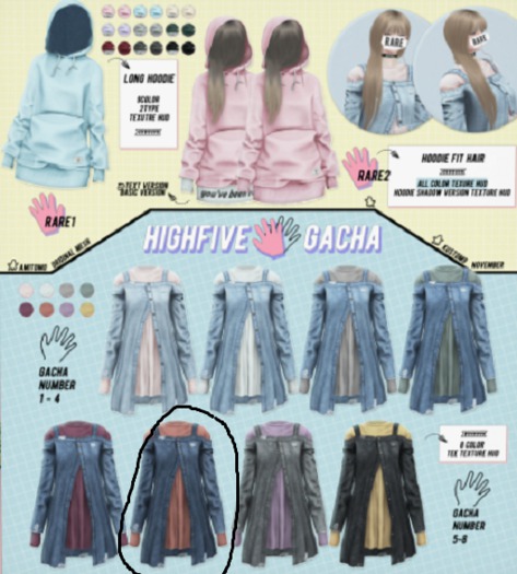 AMITOMO / Highfive GACHA / M /  6