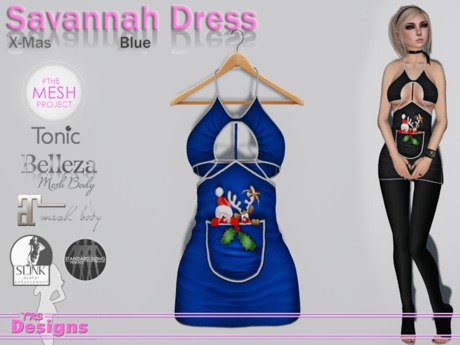Nibi Savannah Dress - Buta Blue main image 0