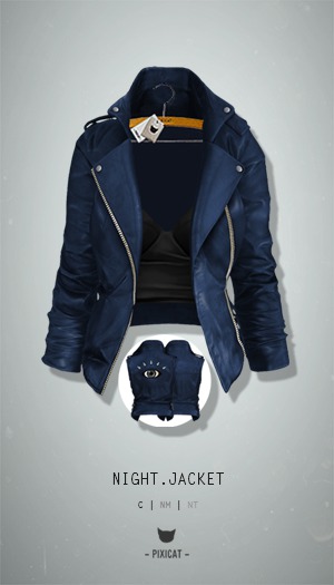-Pixicat- Night.Jacket (Blue)