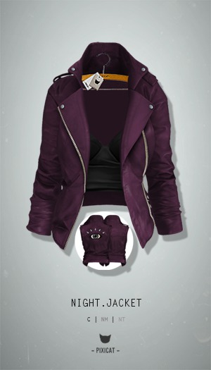 -Pixicat- Night.Jacket (Plum)