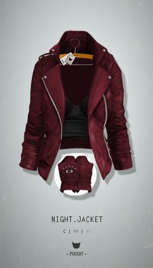 -Pixicat- Night.Jacket (Red)