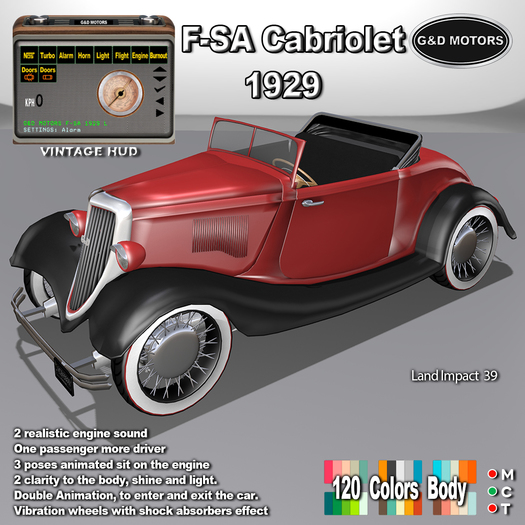G&D MOTORS F-SA Cabriolet 1929