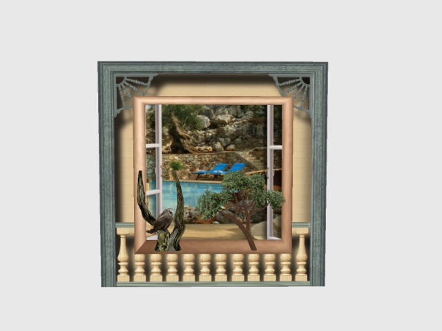  Frame With Pool View
