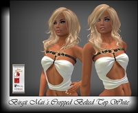 Birgit Mai's Sexy Belted Cropped Top White (BOXED)