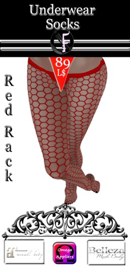 *IONIC:FASHION: -Rack Red Socks - Pack (With Appliers)
