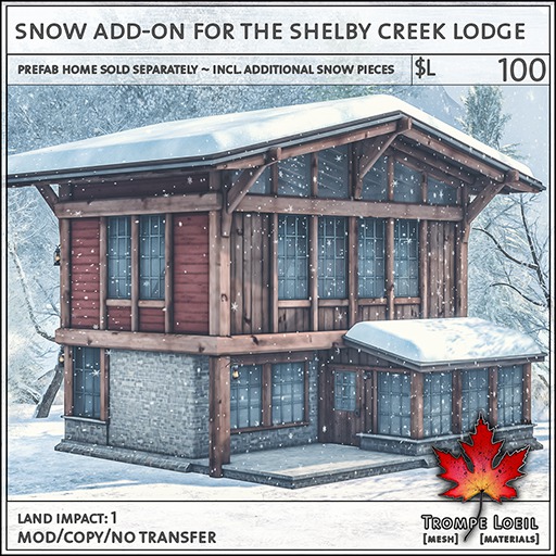Trompe Loeil - Snow Add-On for the Shelby Creek Lodge [mesh]