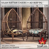 Trompe Loeil - Selah Rattan Chairs + AO Map PG [mesh]