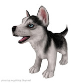 JIAN Holiday Huskies 10. Wander Pup Black