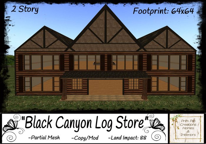 ~PPC~ Black Canyon Log Store (2Story) 