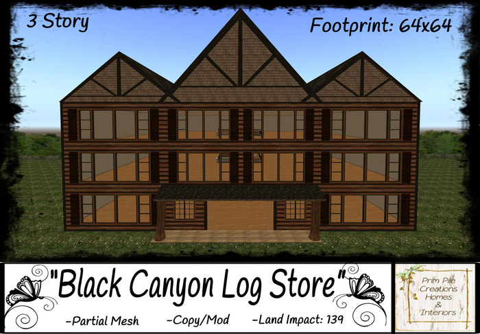 ~PPC~ Black Canyon Log Store (3Story) BOXED