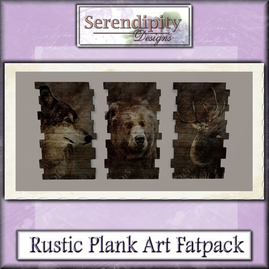 Serendipity Designs - Rustic Plank Art Fat Pack