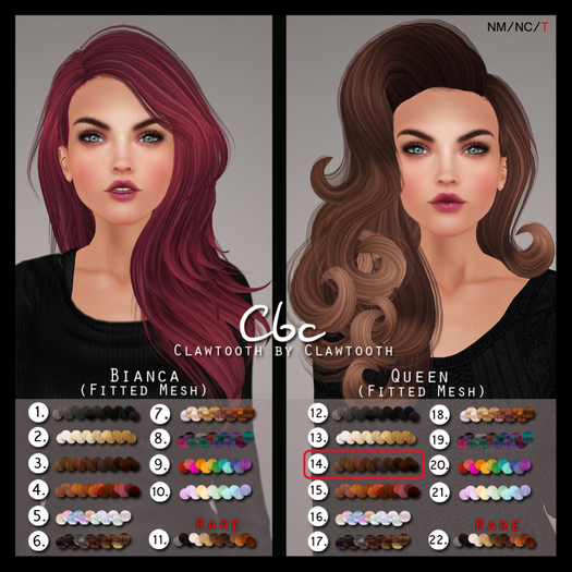 Clawtooth: Queen (14: Brunette Pack)
