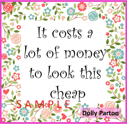 Poster Graphic - Dolly Parton - Cheap