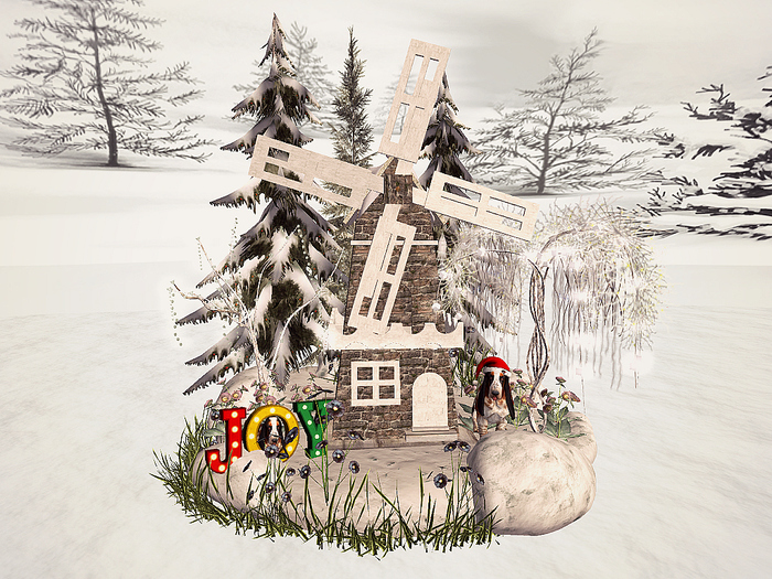 CJ Winter Garden Windmill