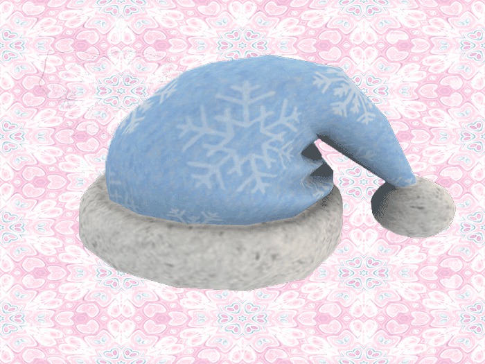 Festive Fun - Baby Blue Snowflake Santa Hat