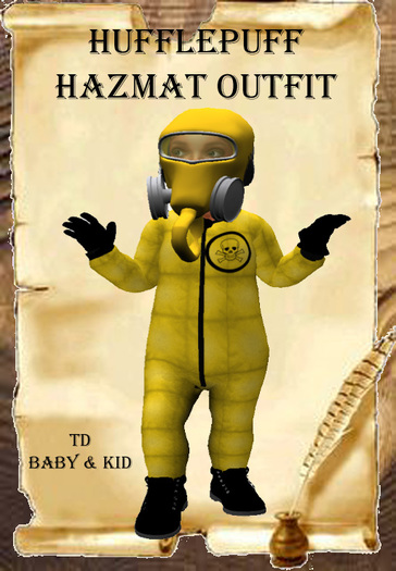 HUFFLEPUFF HAZMAT SAFETY OUTFIT BOXED (wear to unpack)