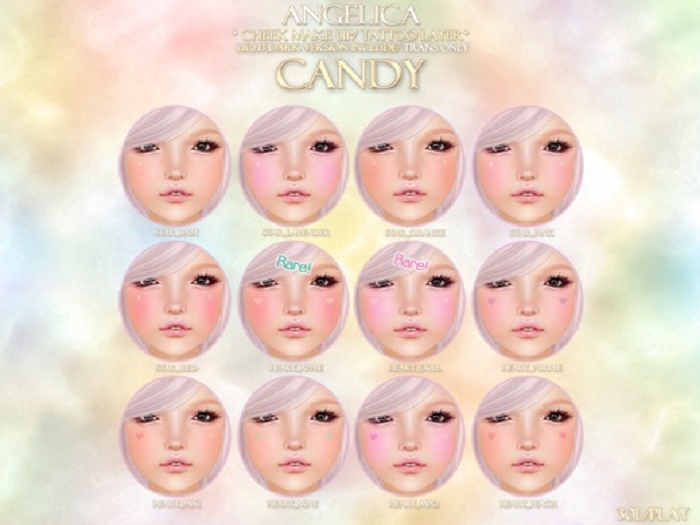 (*ANGELICA) CANDY MAKE UP_HEART #apple RARE