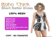 Boho Chick Leopard Halter Dress