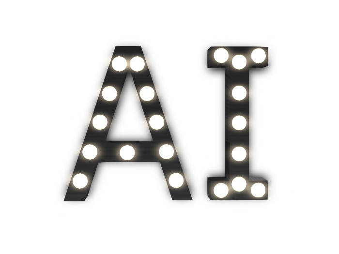 [Px] "AI" Illuminated Light Bulbs Sign