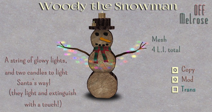 (offM) Woody the Snowman BOX