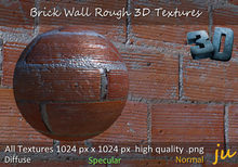 JU Brick Wall Rough 3D Textures Full Perm