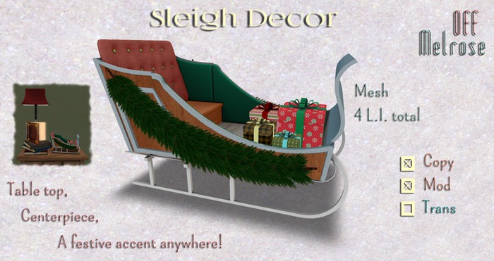 [offM] Sleigh Decor BOX