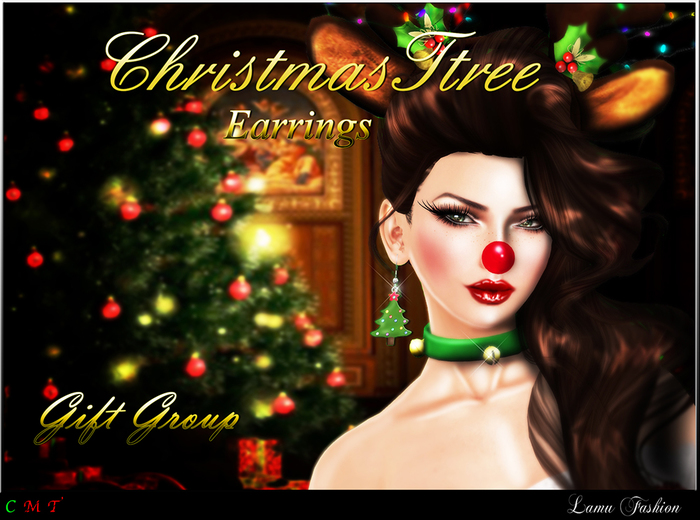 -Lamu Fashion-Gift Group *Christmas tree* Earrings