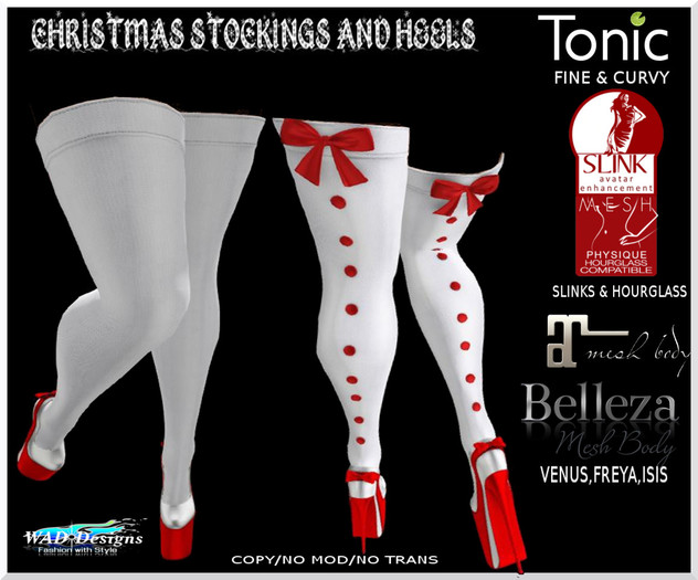 CHRISTMAS STOCKINGS AND HEELS