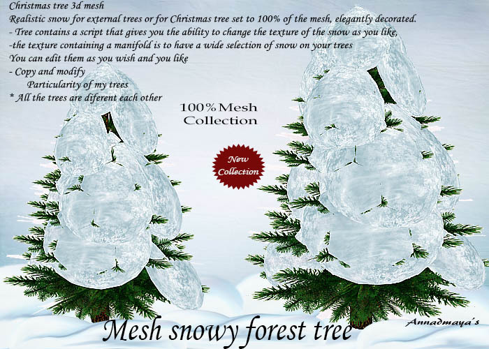 Mesh snowy forest tree(copy&modify) S. 5