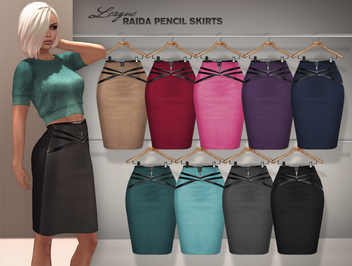 *League* Raida Pencil Skirt -Fatpack