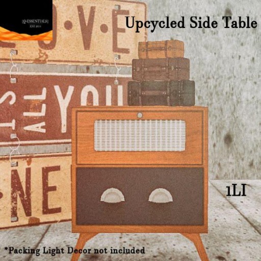 {Q-Essentials} Upcycled Side table