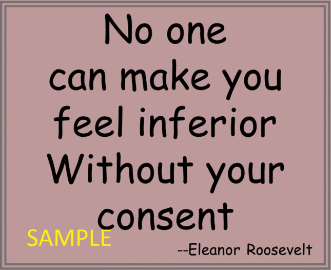 Poster Graphic - Eleanor Roosevelt - Inferior