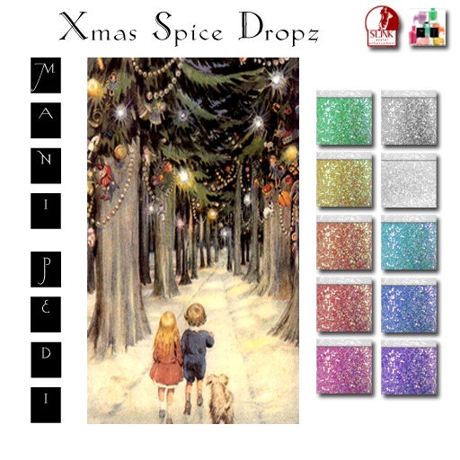 ~Mani Pedi~ Xmas Spice Dropz Polish - Slink HUD