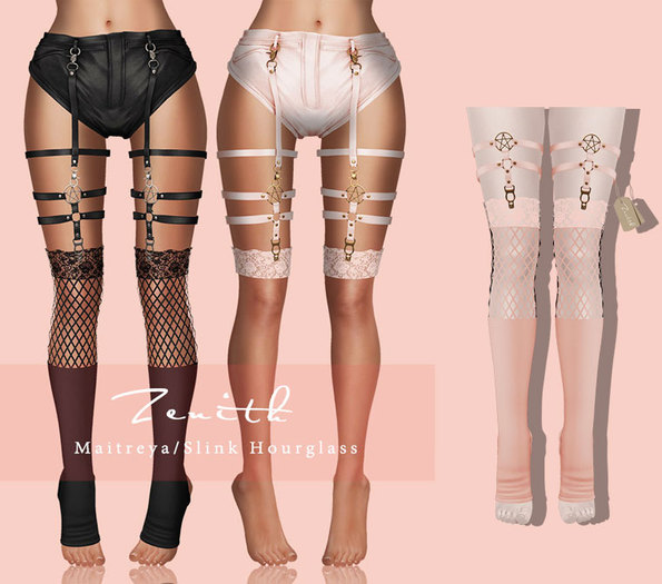 =Zenith=Garters socks (Rose)