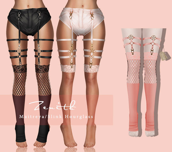  =Zenith=Garters socks (Pink)