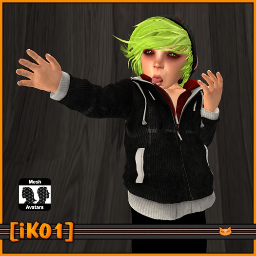 [iK01] Mesh Coat - Plaid - Black - TD - (Click to unpack)