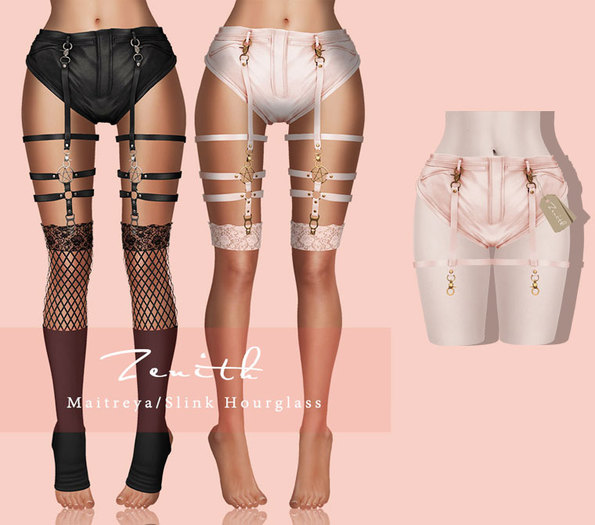 =Zenith=Garters Leather Short (Rose)