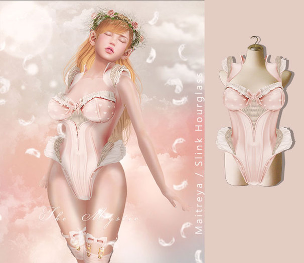 *The Mystic* Victoria BabyDoll Corset (Rose)