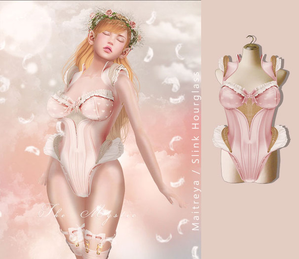 *The Mystic* Victoria BabyDoll Corset (Pink)