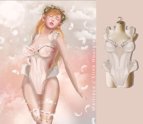 *The Mystic* Victoria BabyDoll Corset (Milk)