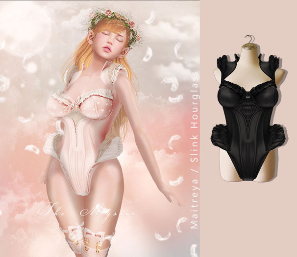 *The Mystic* Victoria BabyDoll Corset (Black)