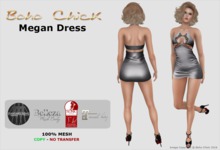 Boho Chick Megan Dress (Gray)