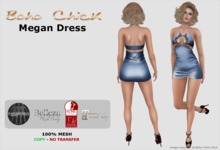Boho Chick Megan Dress (Blue)