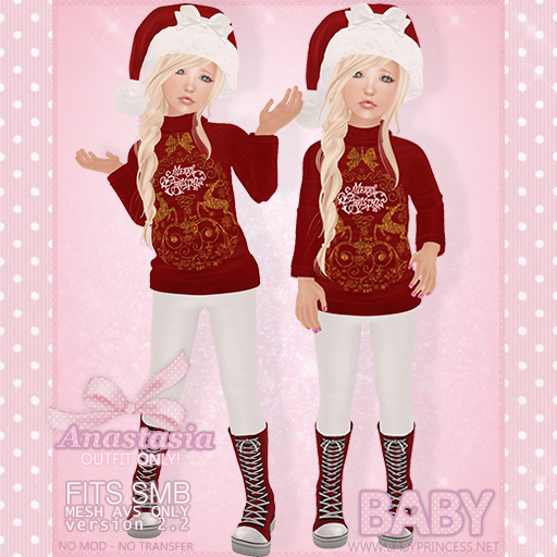 :*BABY*: SMB Christmas Anastasia - Red