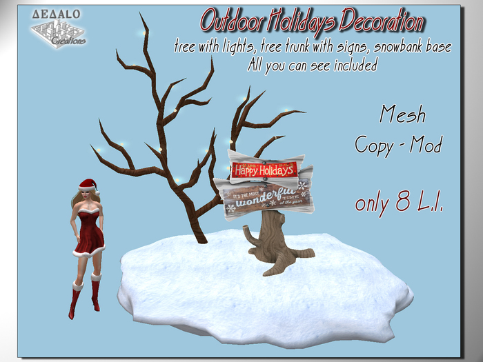 Outdoor Holidays Decoration - Mesh - F